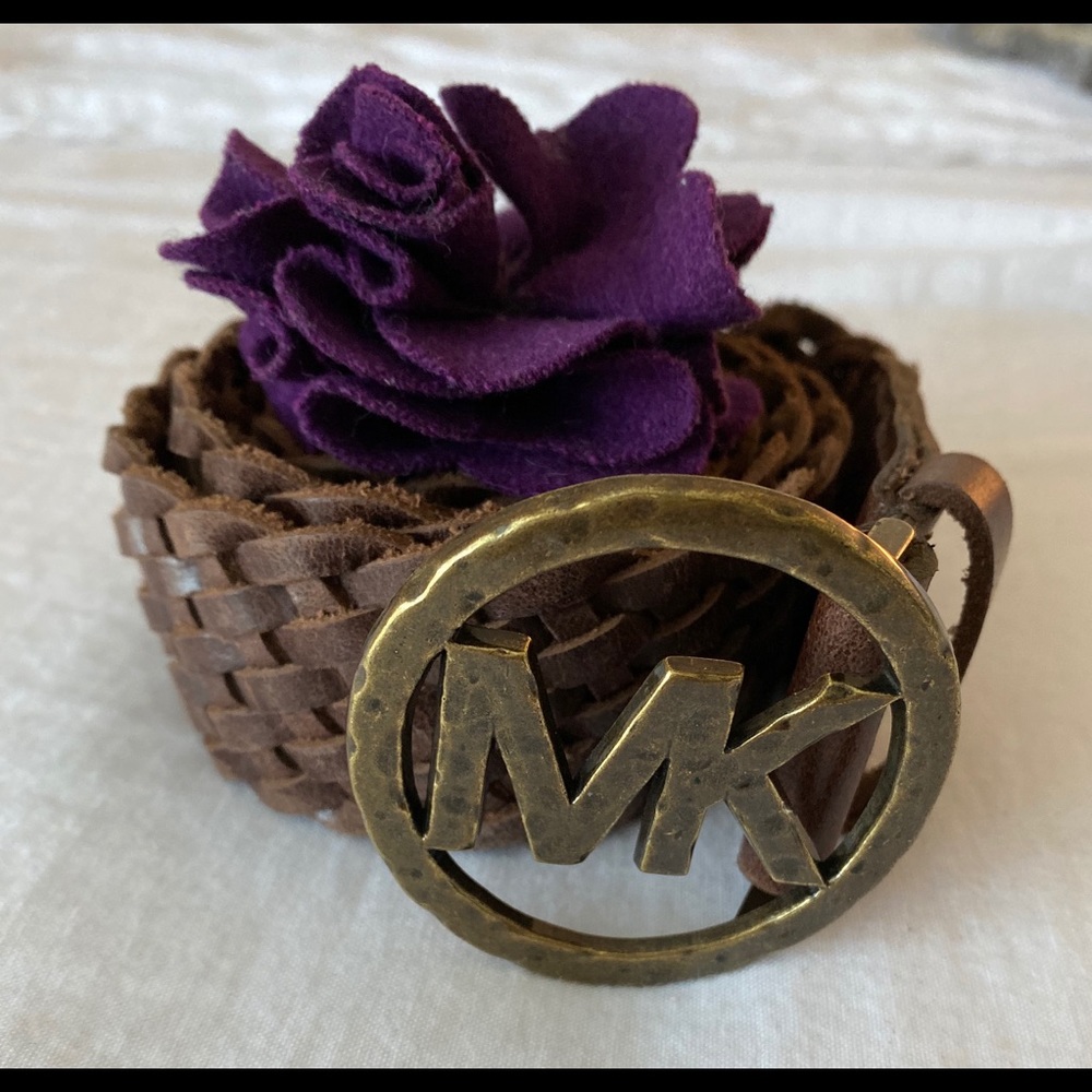 💖AUTHENTIC MICHAEL KORS WOVEN BELT W/ MK BUCKLE💖